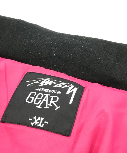 stussy（ステューシー）stussy (ステューシー) 00’Sバイカラーダウンジャケット ブラック×ブルー サイズ:ＸＬの古着・服飾アイテム