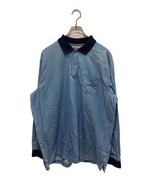 SUPREME（シュプリーム）SUPREME (シュプリーム) denim polo shirt インディゴ サイズ:XLの古着・服飾アイテム