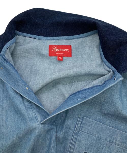 SUPREME（シュプリーム）SUPREME (シュプリーム) denim polo shirt インディゴ サイズ:XLの古着・服飾アイテム