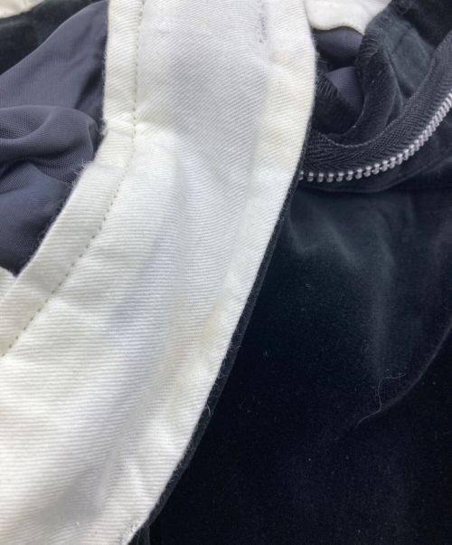COMME des GARCONS HOMME PLUS（コムデギャルソンオムプリュス）COMME des GARCONS HOMME PLUS (コムデギャルソンオムプリュス) 側章ベロアタックパンツ ブラック サイズ:XLの古着・服飾アイテム
