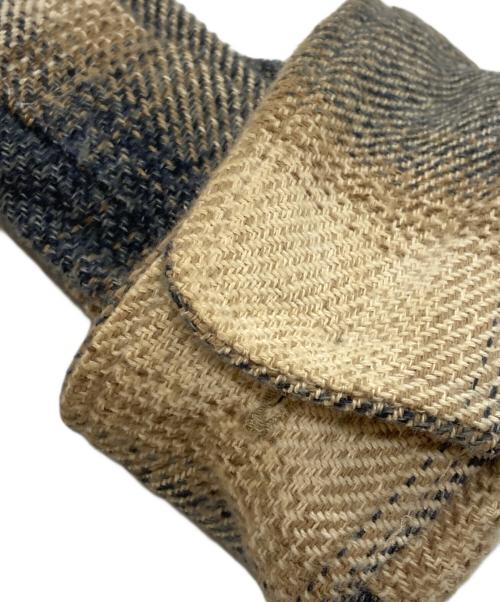 elephant TRIBAL fabrics（エレファントトライバルファブリックス）elephant TRIBAL fabrics (エレファントトライバルファブリックス) GATHER OMBRE CHECK BD SHIRT ベージュ サイズ:FREEの古着・服飾アイテム