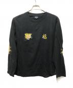 東洋エンタープライズトウヨウエンタープライズ）の古着「刺繍カットソー」｜ブラック