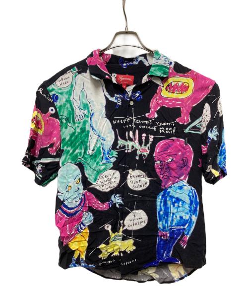 SUPREME（シュプリーム）Supreme (シュプリーム) DANIEL JOHNSTON RAYON S/S SHIRT ブラック サイズ:Mの古着・服飾アイテム