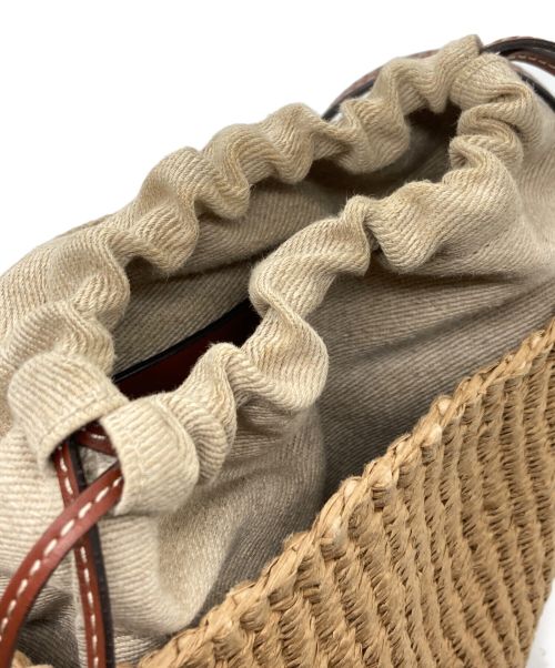 Chloe（クロエ）Chloe (クロエ) Mifuko (ミフコ) woodyスモールバスケット ベージュ サイズ:不明の古着・服飾アイテム