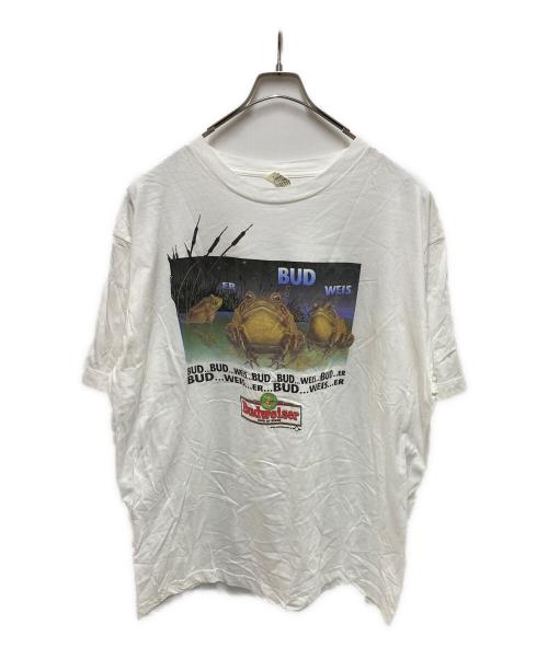 BUDWEISER（バドワイザー）BUDWEISER (バドワイザー) 90`SバドワイザーTEE ホワイト サイズ:XXLの古着・服飾アイテム