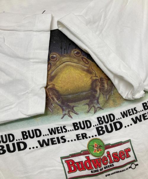 BUDWEISER（バドワイザー）BUDWEISER (バドワイザー) 90`SバドワイザーTEE ホワイト サイズ:XXLの古着・服飾アイテム