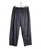 Y's for livingワイズフォーリビング）の古着「チェックパンツ」｜グレー