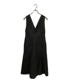 CELFORD（セルフォード）の古着「キルティング ジャンパードレス」｜ブラック