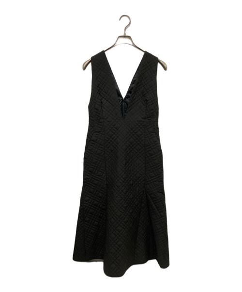 CELFORD（セルフォード）CELFORD (セルフォード) キルティング ジャンパードレス ブラック サイズ:38の古着・服飾アイテム