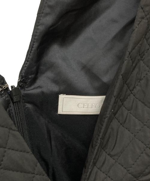 CELFORD（セルフォード）CELFORD (セルフォード) キルティング ジャンパードレス ブラック サイズ:38の古着・服飾アイテム