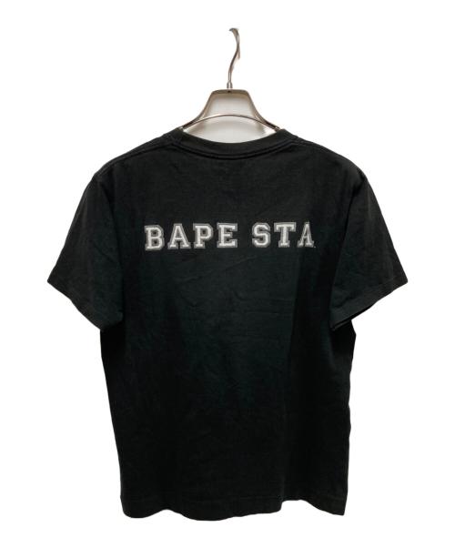 A BATHING APE（アベイシングエイプ）A BATHING APE (ア ベイシング エイプ) プリントTシャツ ブラック サイズ:Mの古着・服飾アイテム
