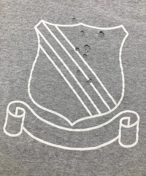 NUMBER (N)INE（ナンバーナイン）NUMBER (N)INE (ナンバーナイン) 穴あきエンブレムTEE グレー サイズ:3の古着・服飾アイテム