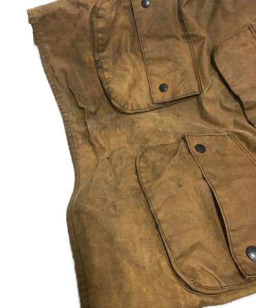 Barbour（バブアー）Barbour (バブアー) 90’SLONGSHOREMAN プルオーバーオイルドコート ブラウン サイズ:MEDIUMの古着・服飾アイテム