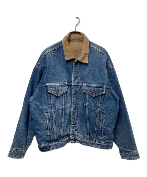 LEVI'S（リーバイス）LEVI'S (リーバイス) リバーシブルトラッカージャケット ベージュ×インディゴ サイズ:LARGEの古着・服飾アイテム