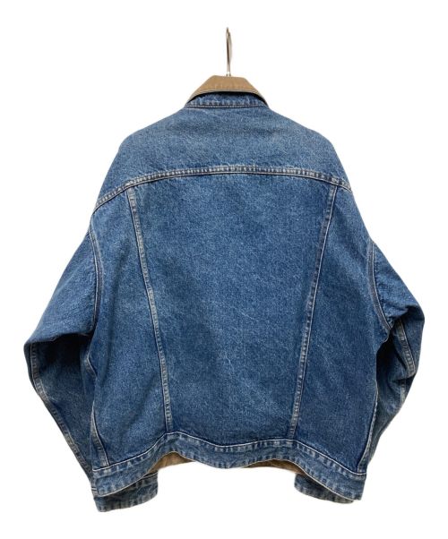 LEVI'S（リーバイス）LEVI'S (リーバイス) リバーシブルトラッカージャケット ベージュ×インディゴ サイズ:LARGEの古着・服飾アイテム