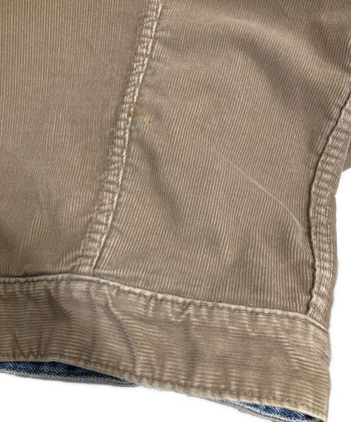 LEVI'S（リーバイス）LEVI'S (リーバイス) リバーシブルトラッカージャケット ベージュ×インディゴ サイズ:LARGEの古着・服飾アイテム