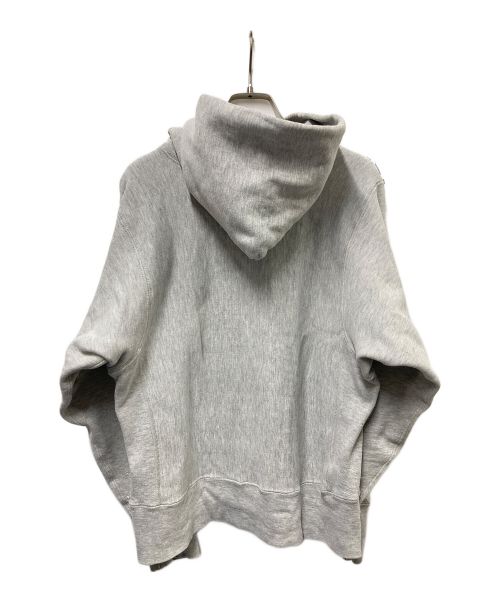 Champion REVERSE WEAVE（チャンピオン リバース ウィーブ）Champion REVERSE WEAVE (チャンピオン リバース ウィーブ) 80’Sラバープリントリバースウィーブスウェットパーカー グレー サイズ:SMALLの古着・服飾アイテム