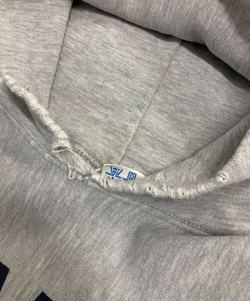 Champion REVERSE WEAVE（チャンピオン リバース ウィーブ）Champion REVERSE WEAVE (チャンピオン リバース ウィーブ) 80’Sラバープリントリバースウィーブスウェットパーカー グレー サイズ:SMALLの古着・服飾アイテム