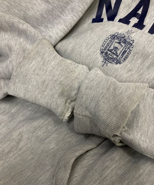 Champion REVERSE WEAVE（チャンピオン リバース ウィーブ）Champion REVERSE WEAVE (チャンピオン リバース ウィーブ) 80’Sラバープリントリバースウィーブスウェットパーカー グレー サイズ:SMALLの古着・服飾アイテム