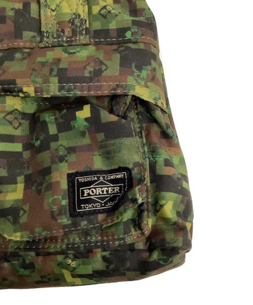 PORTER（ポーター）PORTER (ポーター) BEAMS BOY (ビームスボーイ) デジカモスモールハンドバッグ オリーブの古着・服飾アイテム