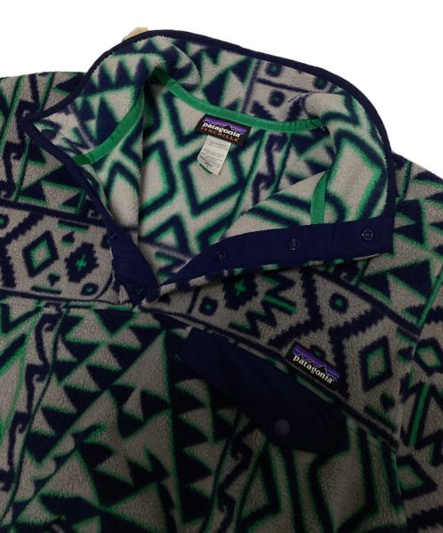 Patagonia（パタゴニア）Patagonia (パタゴニア) ネイティブ柄シンチラスナップT グレー サイズ:Sの古着・服飾アイテム