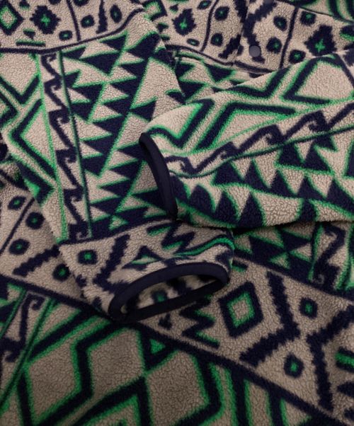 Patagonia（パタゴニア）Patagonia (パタゴニア) ネイティブ柄シンチラスナップT グレー サイズ:Sの古着・服飾アイテム