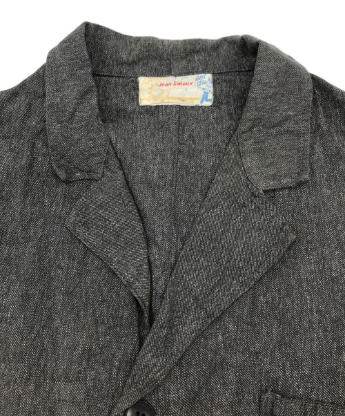 USED（ユーズド）USED (ユーズド) ブラックシャンブレーコート ブラック サイズ:不明の古着・服飾アイテム