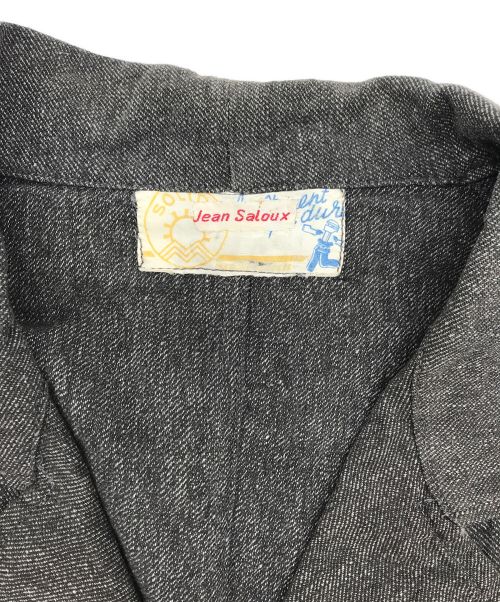 USED（ユーズド）USED (ユーズド) ブラックシャンブレーコート ブラック サイズ:不明の古着・服飾アイテム