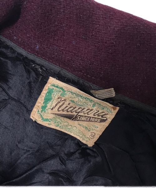 niagara（ナイアガラ）niagara (ナイアガラ) 50`sウールスポーツジャケット バーガンディー サイズ:不明の古着・服飾アイテム