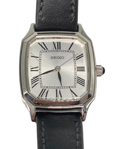 UNITED ARROWS（ユナイテッドアローズ）UNITED ARROWS (ユナイテッドアローズ) SEIKO (セイコー) スクエアレザーリストウォッチの古着・服飾アイテム