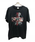 FRUIT OF THE LOOMフルーツオブザルーム）の古着「SAMURAI DEEPER KYO TEE」｜ブラック