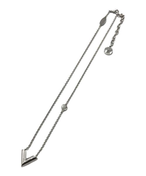 LOUIS VUITTON（ルイ ヴィトン）LOUIS VUITTON (ルイ ヴィトン) エッセンシャルVネックレス シルバーの古着・服飾アイテム