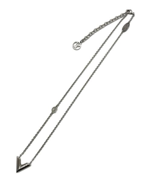 LOUIS VUITTON（ルイ ヴィトン）LOUIS VUITTON (ルイ ヴィトン) エッセンシャルVネックレス シルバーの古着・服飾アイテム