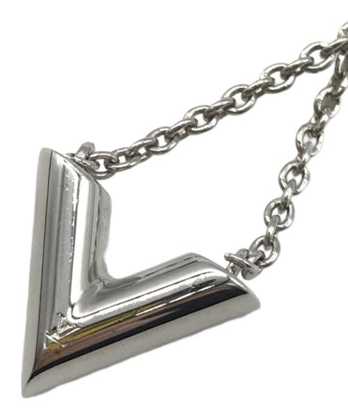 LOUIS VUITTON（ルイ ヴィトン）LOUIS VUITTON (ルイ ヴィトン) エッセンシャルVネックレス シルバーの古着・服飾アイテム