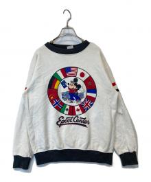 DISNEY（ディズニー）の古着「Mickeyヴィンテージスウェット」｜ホワイト×ブラック