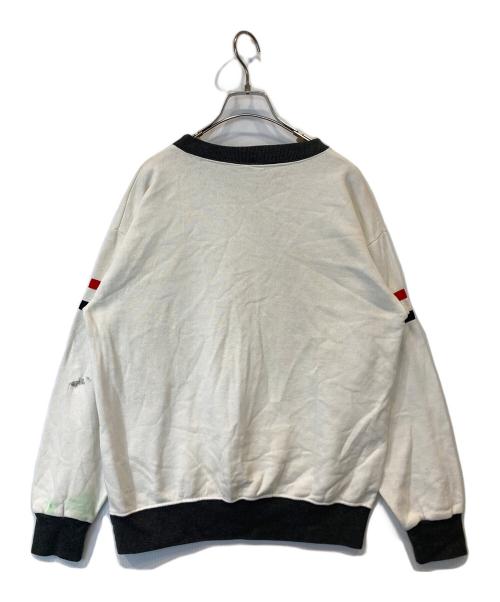 DISNEY（ディズニー）DISNEY (ディズニー) Mickeyヴィンテージスウェット ホワイト×ブラック サイズ:Lの古着・服飾アイテム