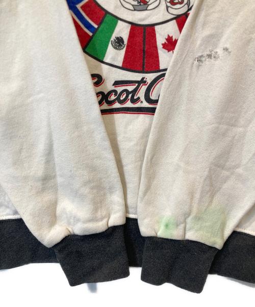 DISNEY（ディズニー）DISNEY (ディズニー) Mickeyヴィンテージスウェット ホワイト×ブラック サイズ:Lの古着・服飾アイテム