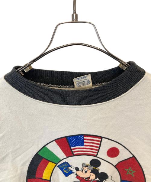 DISNEY（ディズニー）DISNEY (ディズニー) Mickeyヴィンテージスウェット ホワイト×ブラック サイズ:Lの古着・服飾アイテム