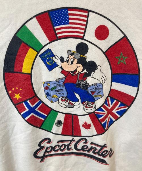 DISNEY（ディズニー）DISNEY (ディズニー) Mickeyヴィンテージスウェット ホワイト×ブラック サイズ:Lの古着・服飾アイテム