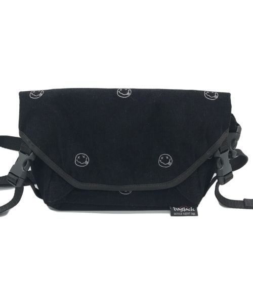 BAGJACK（バッグジャック）BAGJACK (バッグジャック) Hysteric Glamour (ヒステリックグラマー) SMILE MIX総柄 POGOバッグ ブラックの古着・服飾アイテム