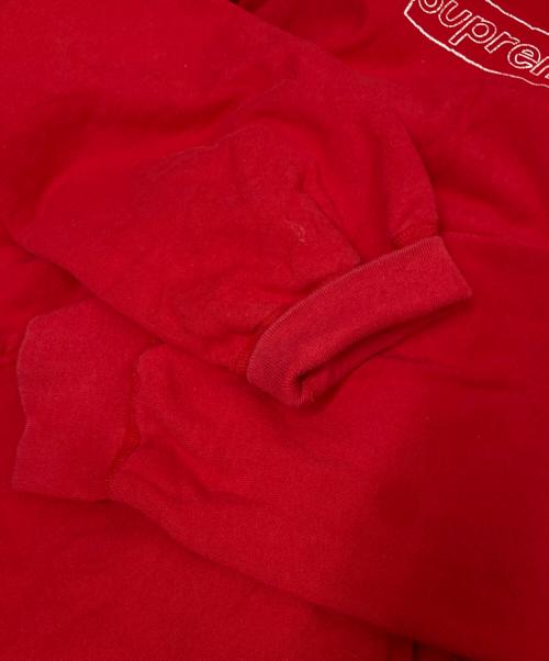 SUPREME（シュプリーム）SUPREME (シュプリーム) KAWS (カウズ) KAWS Chalk Logo Hooded Sweatshirt レッド サイズ:XXLargeの古着・服飾アイテム