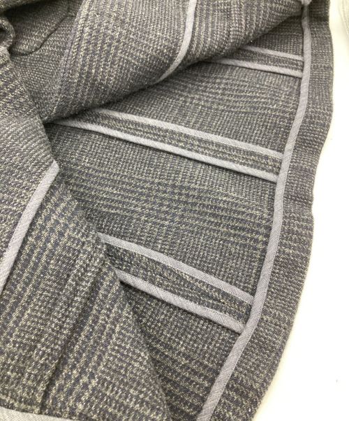 45R（フォーティファイブ・アール）45R (フォーティーファイブアール) FOX BROTHERS (フォックスブラザーズ) ツイード3Bチェックジャケット ネイビー サイズ:2の古着・服飾アイテム