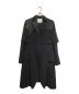 sacai（サカイ）の古着「ASYMMETRY POLYWOOL CHESTER COAT」｜ブラック