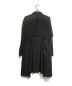 sacai (サカイ) ASYMMETRY POLYWOOL CHESTER COAT ブラック サイズ:1：45000円