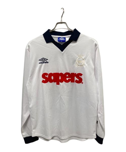 UMBRO（アンブロ）UMBRO (アンブロ) SEDAN ALL-PURPOSE (セダンオールパーパス) Game Shirt ホワイト サイズ:Mの古着・服飾アイテム