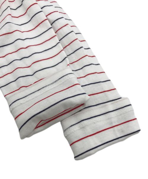 MIU MIU（ミュウミュウ）MIU MIU (ミュウミュウ) COTTON JERSEY L/S T-SHIRT ホワイト サイズ:Sの古着・服飾アイテム