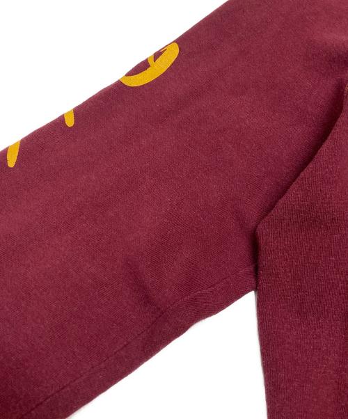 Sportwear（スポーツウェア）Sportwear (スポーツウェア) 70`Sフロッキープリントスウェット ボルドー サイズ:MEDIUMの古着・服飾アイテム