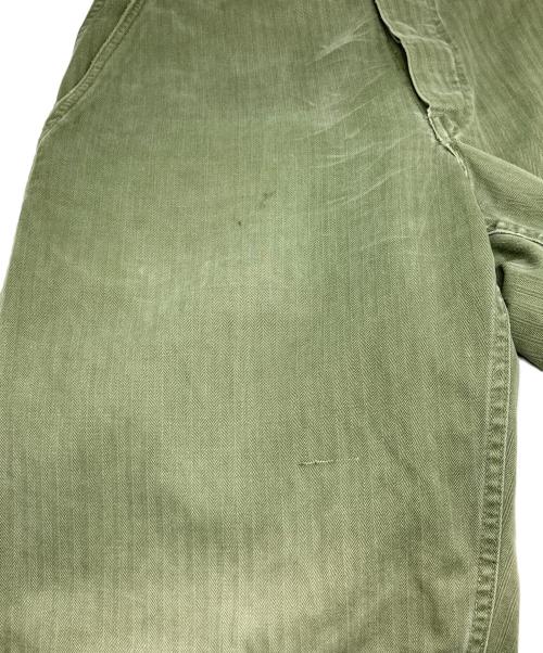 USMC（ユーエスエムシー）USMC (ユーエスエムシー) P-53 HBTヘリンボーンツイルパンツ オリーブ サイズ:不明の古着・服飾アイテム