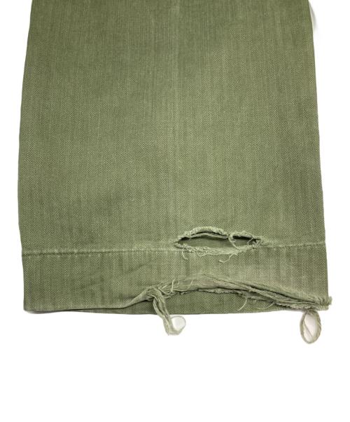 USMC（ユーエスエムシー）USMC (ユーエスエムシー) P-53 HBTヘリンボーンツイルパンツ オリーブ サイズ:不明の古着・服飾アイテム