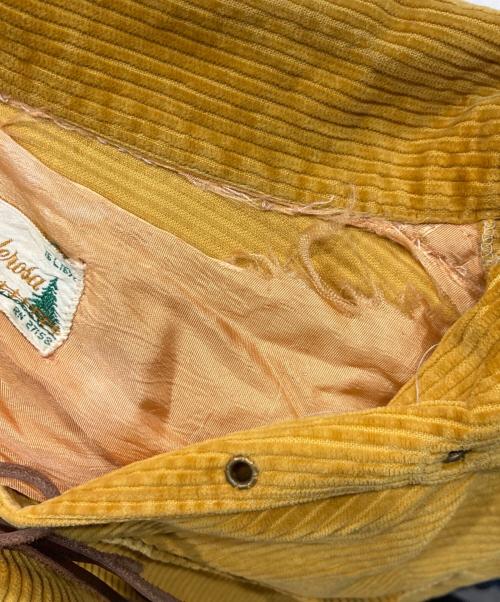 PONDEROSA（-）PONDEROSA (-) 60`Sレースアップコーデュロイシャツ イエロー サイズ:Lの古着・服飾アイテム